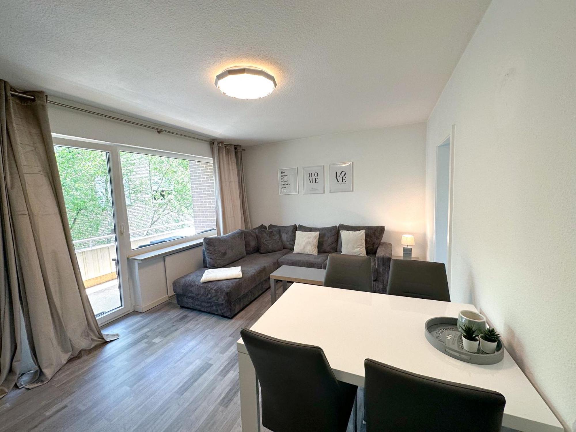 Stilvolles, Frisch Renoviertes 2Zi Apartment Mit Kueche Und Balkon In Kliniknaehe Bad Oeynhausen Buitenkant foto