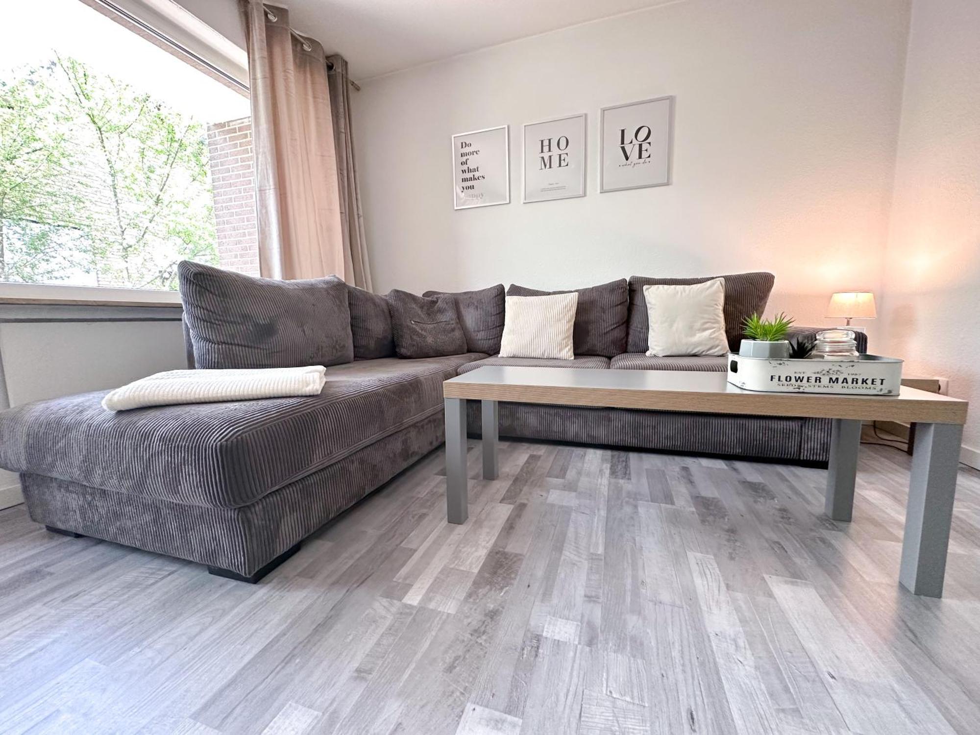 Stilvolles, Frisch Renoviertes 2Zi Apartment Mit Kueche Und Balkon In Kliniknaehe Bad Oeynhausen Buitenkant foto